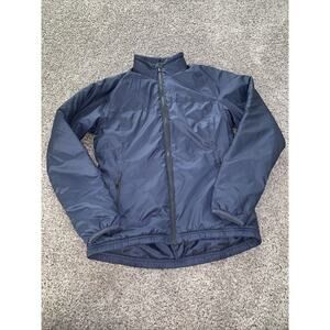 Adidas Outdoors Size Small Full Zip Blue Zipper Pockets Jacket Windbreaker Heavy